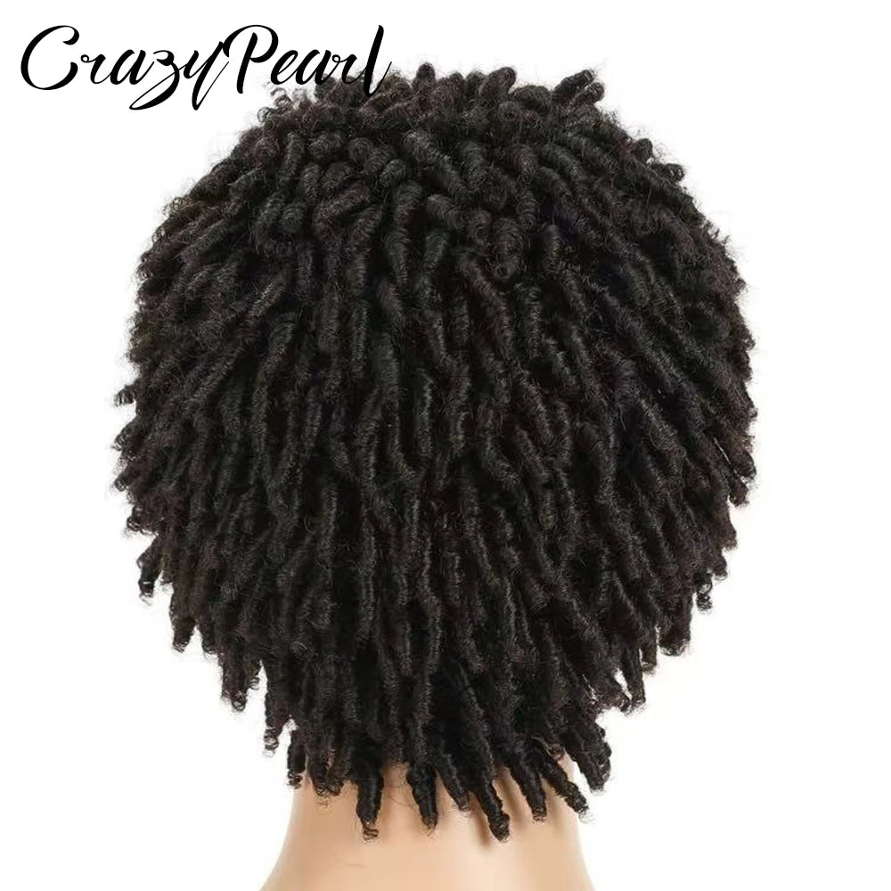 Short Pixie Cut Dreadlocks Lace Front Wig for Women