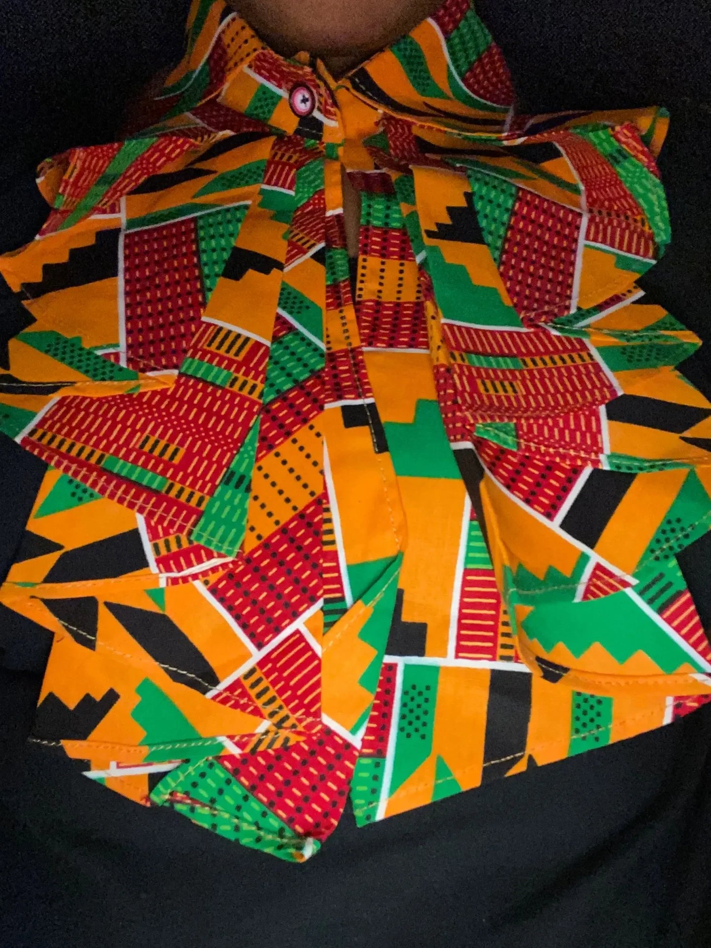 Handmade African Print Ankara Rope Necklace for Women