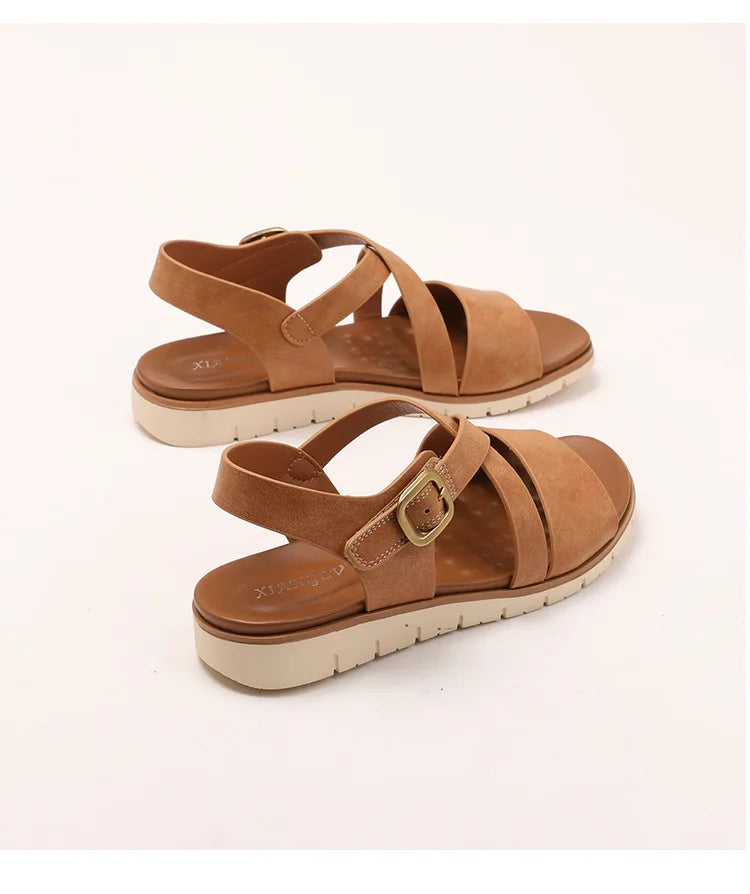 Summer Lightweight Single Strap Wedge Sandals for Women