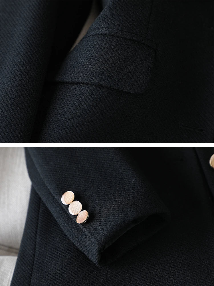 Fashion Ladies Blazer Women Green Black Khaki Long Sleeve Female Business Work Wear Slim Formal Jacket For Autumn Winter