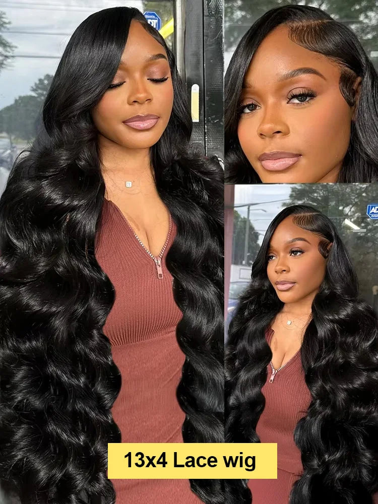 Pre Plucked Body Wave Human Hair Lace Front Wig for Women