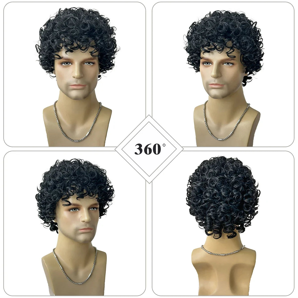 Layered Curly Afro Synthetic Wig