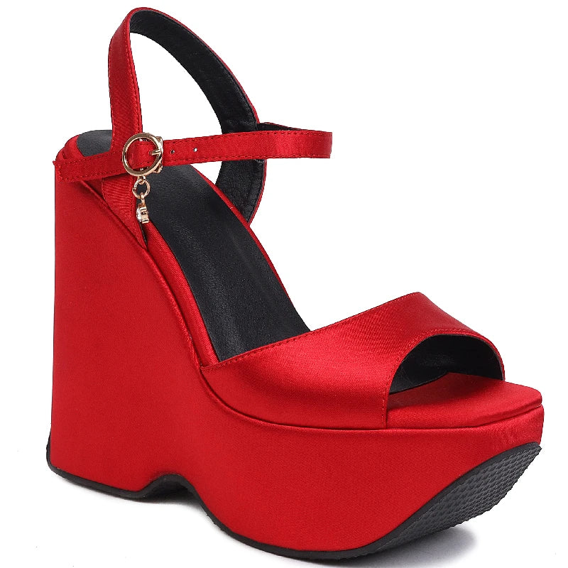 Open Toe Platform Wedge Sandals