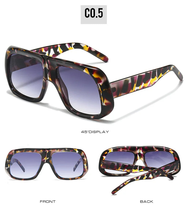 Oversized Square Gradient Sunglasses