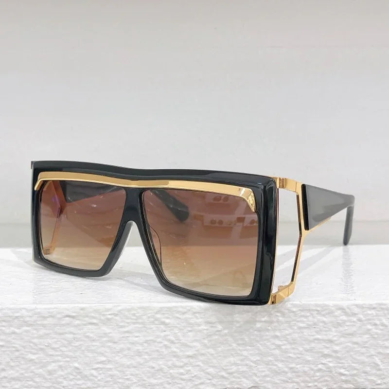 Gradient Square Sunglasses With UV400 Protection for Women