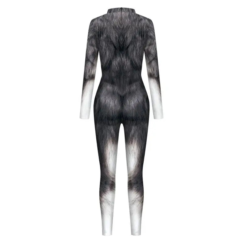Vivid Animal Print Allover Zentai Bodysuit for Women