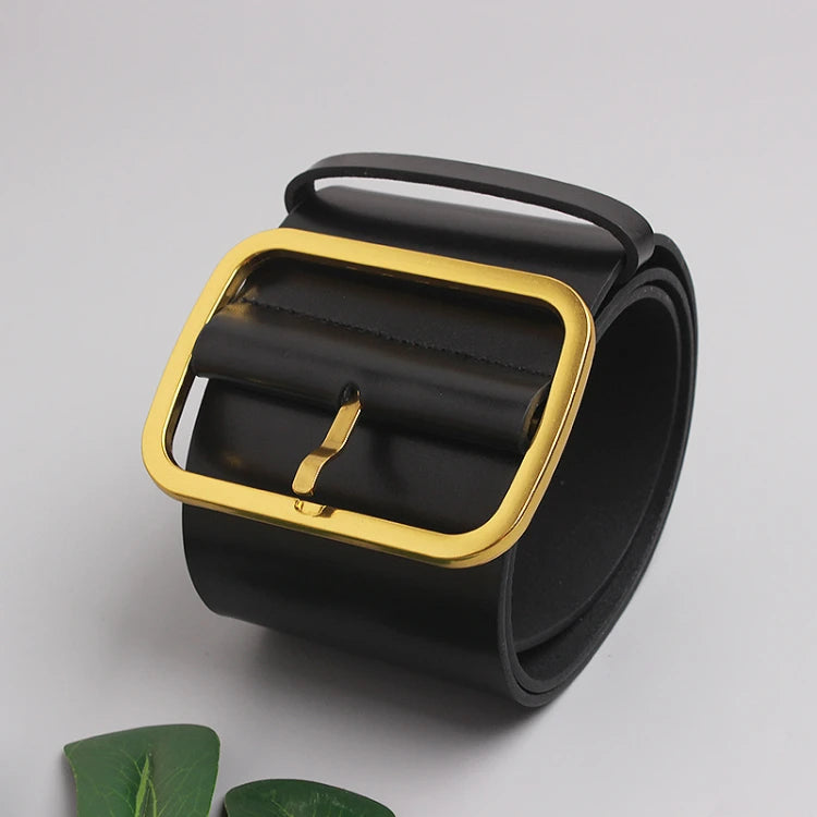 Wide Leather Corset Waist Belt Dress Accessory for Women