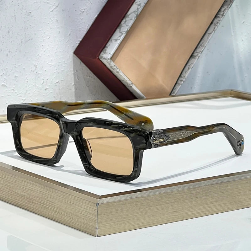 Classic Square Acetate Frame Sunglasses for Women