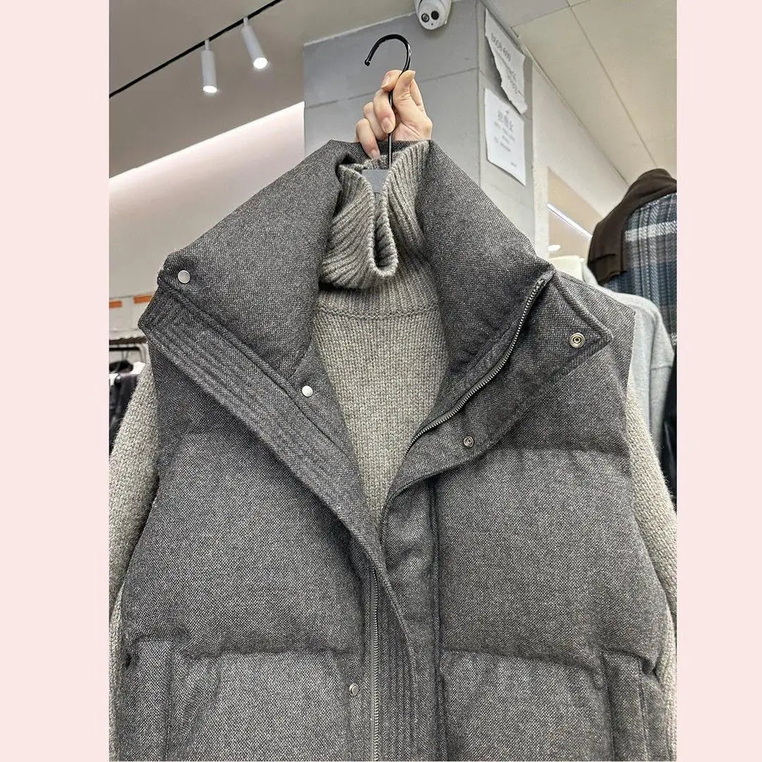 Zippered Womens Parka Vest