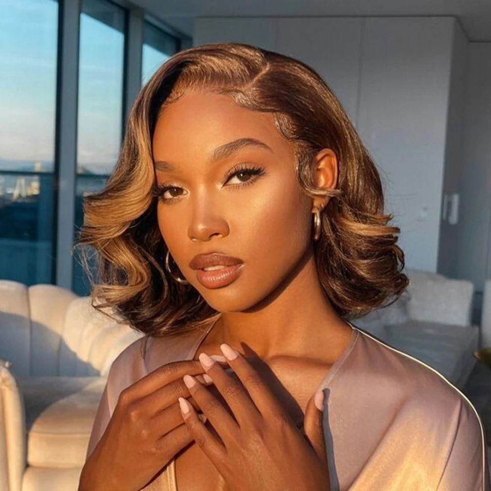 Soft Touch Highlight Body Wave Lace Front Wig for Women