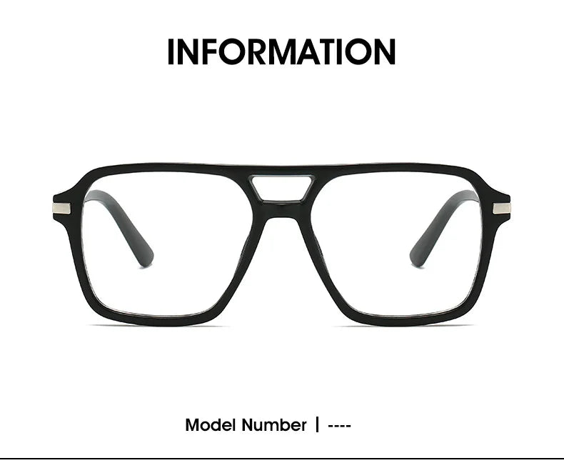 Retro Double Bridge Square Frame Reading Glasses for Women