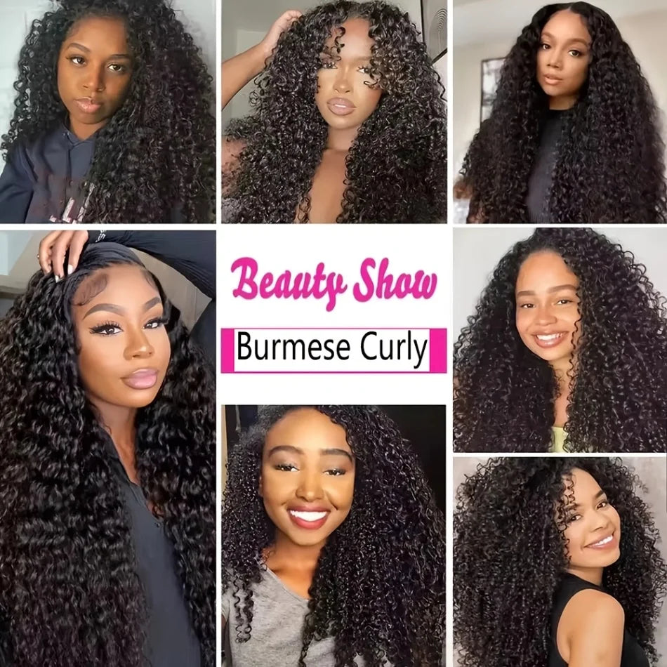 Seamless Curly Human Hair Glueless Half Wig for Women