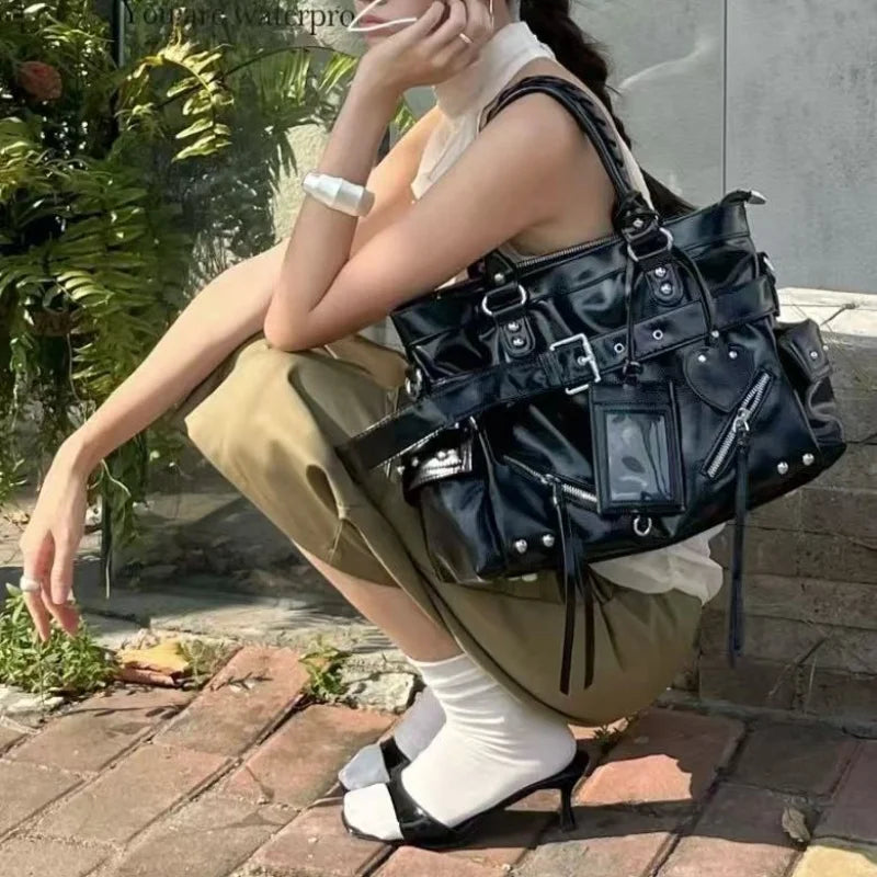 Top Quality Luxury Brand Handbag And Purse Designer Soft Leather Shoulder Bag Black Totes Women Fashion Underarm Tote Bags