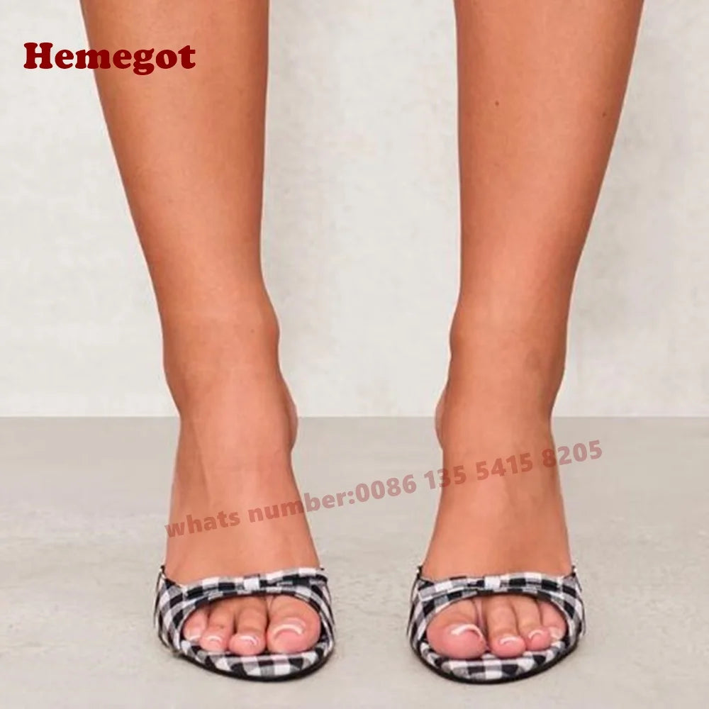 Open Toe Butterfly Knot Slip On Slippers for Women