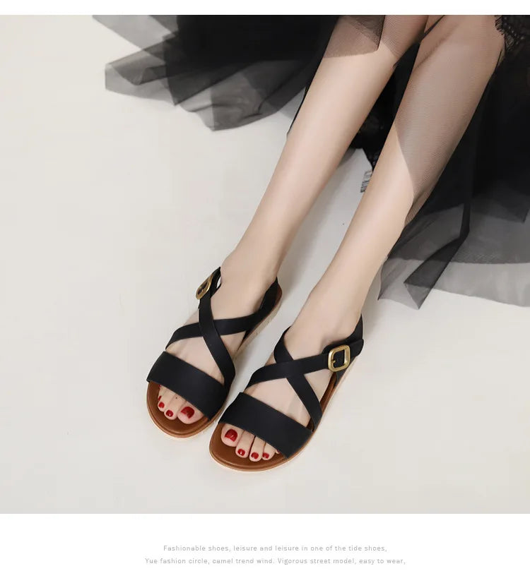 Summer Lightweight Single Strap Wedge Sandals for Women