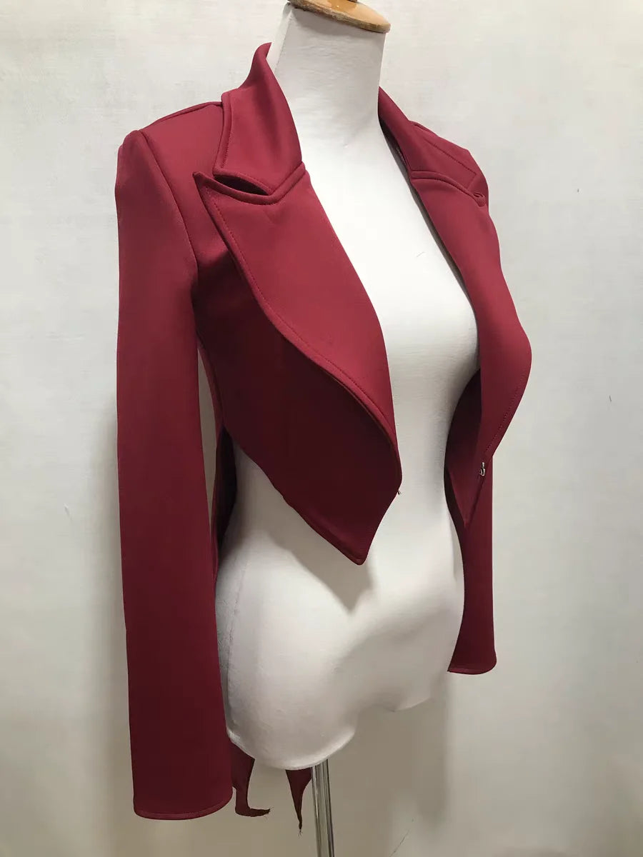 Black And White Tailcoat Dance Performance Costume for Women
