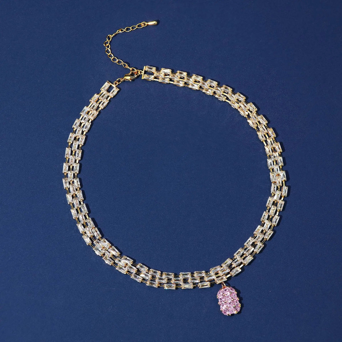Elegant Bridal Zircon Statement Necklace for Women