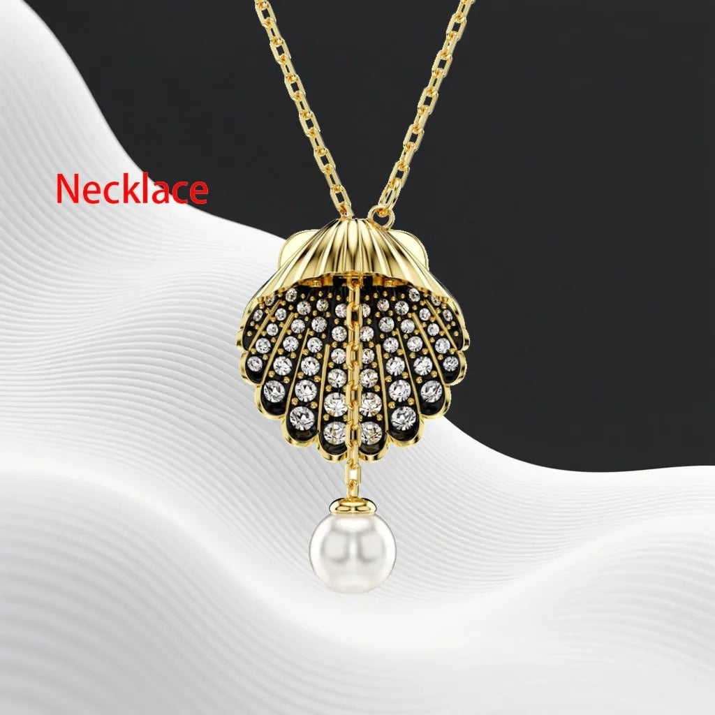 Crystal Necklace And Earrings Set