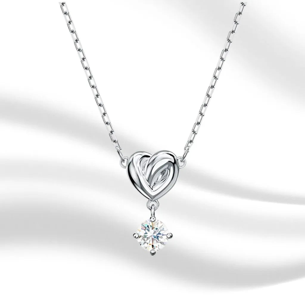 Elegant Gold-Plated Mixed-Cut Crystal Pendant Necklace for Women