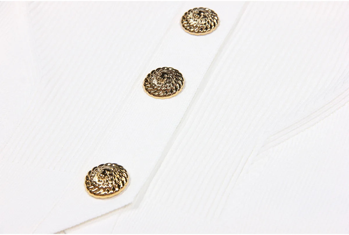 High-end Spring and Autumn New Fashion Women's Knitted Jacket Slim Elegant Commuter Knitted Top Cardigan Hidden Button Sweater