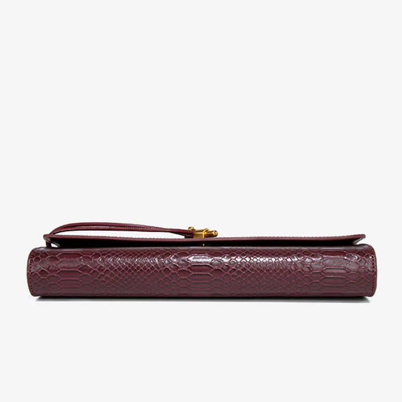 Crocodile Pattern Polyurethane Leather Top Handle Bag for Women