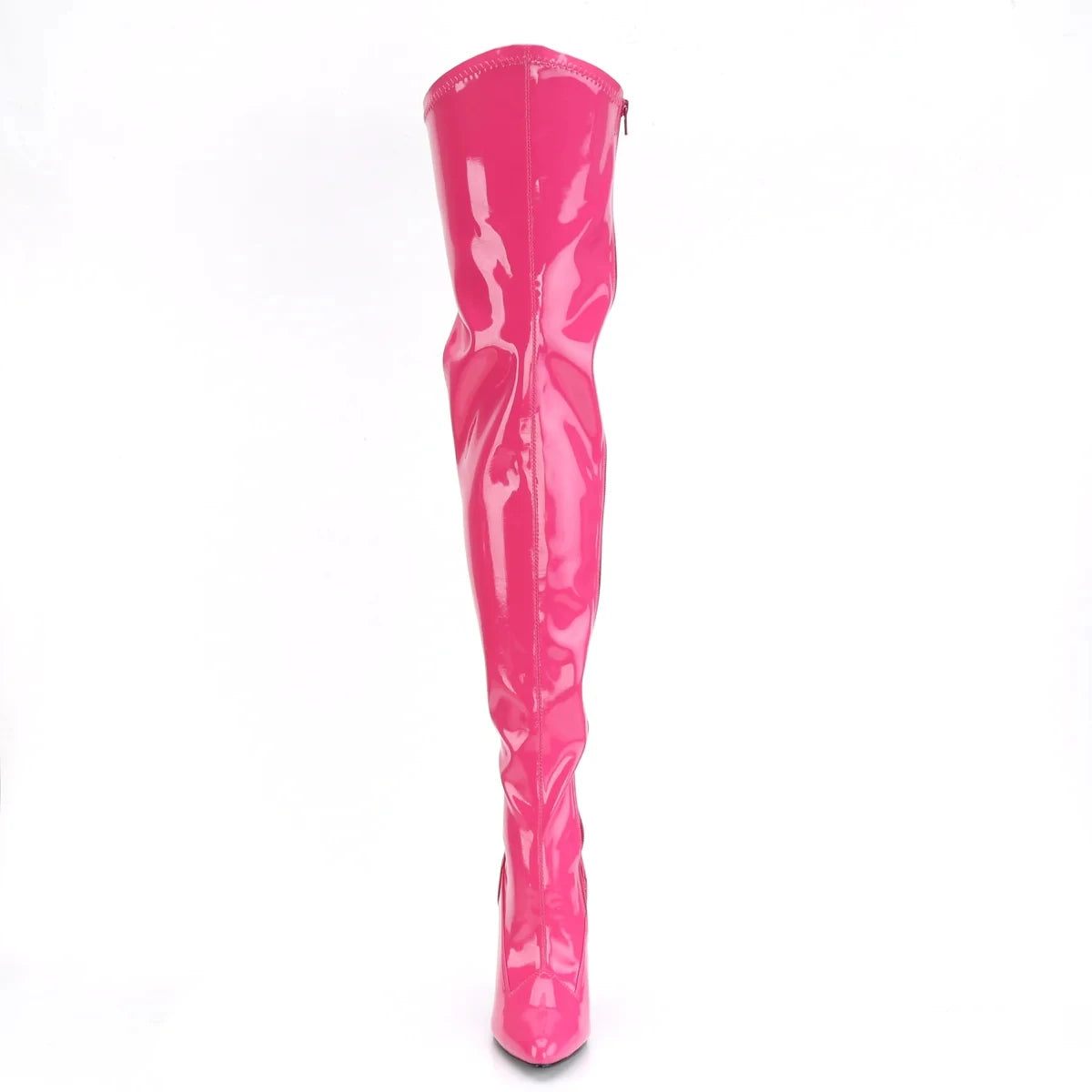 Plus Size Over-The-Knee Leather Stiletto Boots for Women