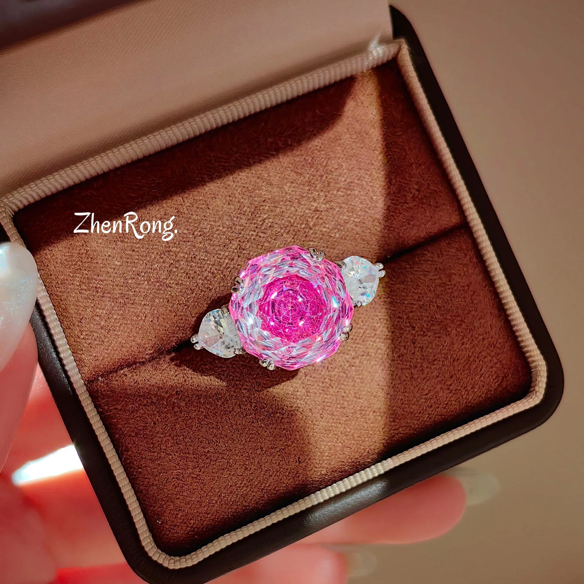 Rose Cut Cubic Zirconia Wedding Jewelry Set for Women