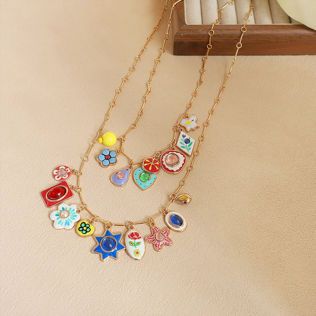 Medieval Enamel Jewelry Set