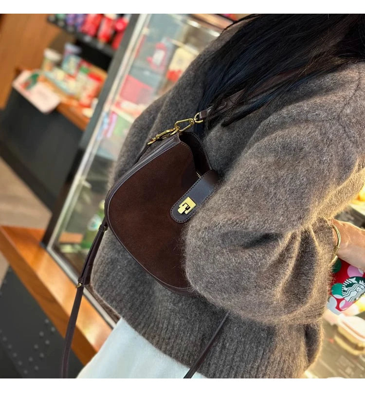 Women‘s Cowhide Genuine Leather Shoulder Bag Ladies Soft Cow Real Leather Handbag Female Fashion Luxury Design Crossbody Bags