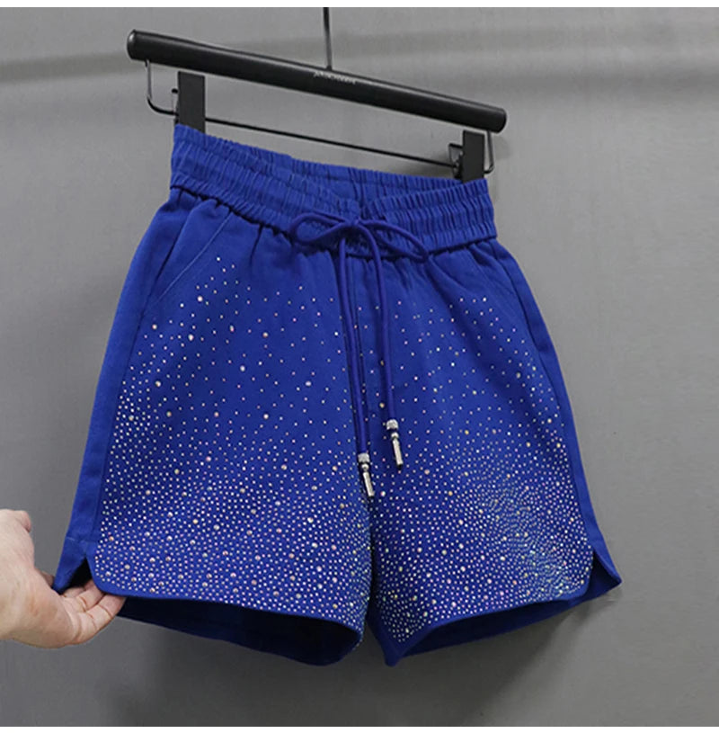 Lightweight High Waist Wide Leg Casual Shorts for Women