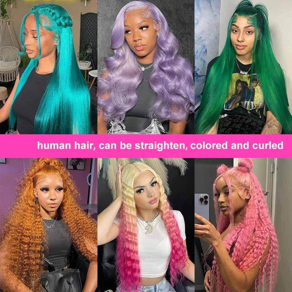 Honey Blonde Deep Wave Lace Front Human Hair Wig for Women