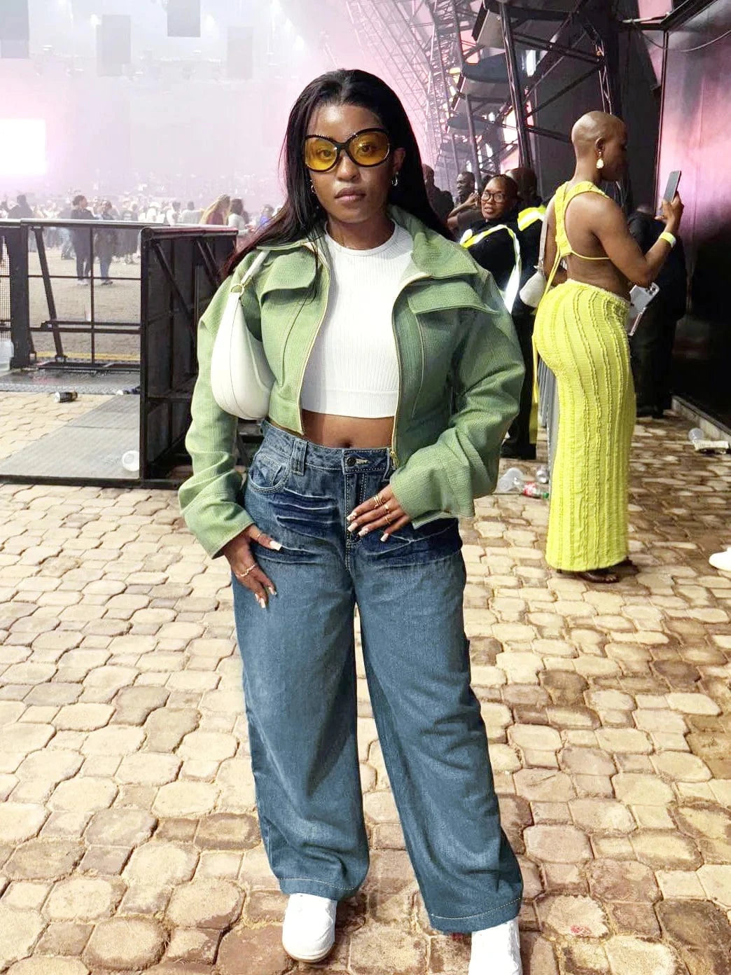 Streetwear Wide Leg Jeans Cargo Pants Sexy Women High Waist Elegant Denim Casual Straight Trousers