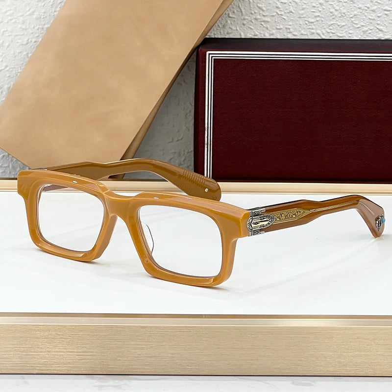 Classic Square Acetate Frame Sunglasses for Women