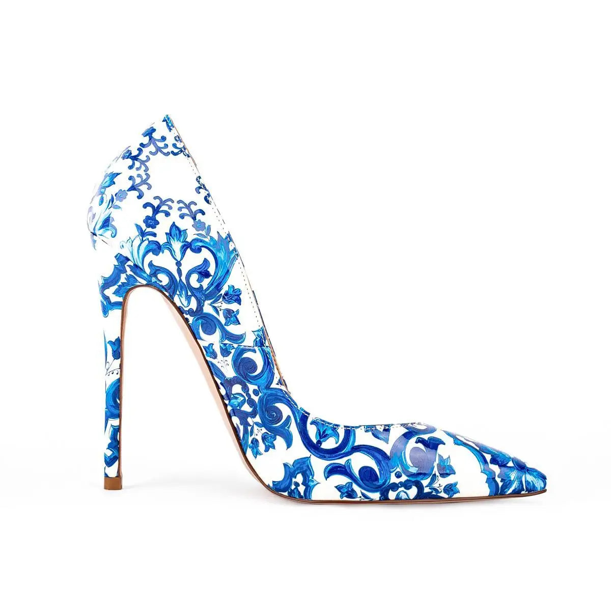 Floral Pattern Elegant Pointed Toe Pumps for Women