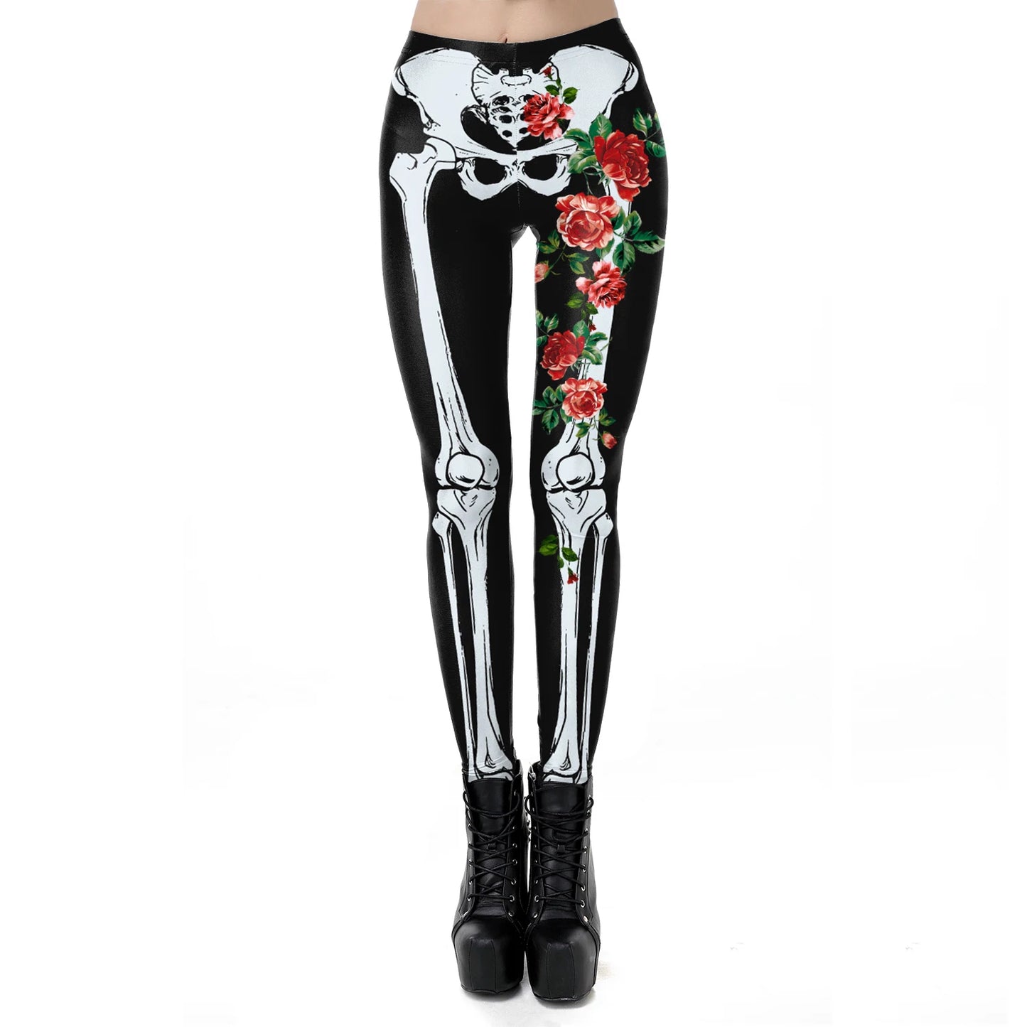 Three Dimensional Skeleton Cosplay Leggings for Women