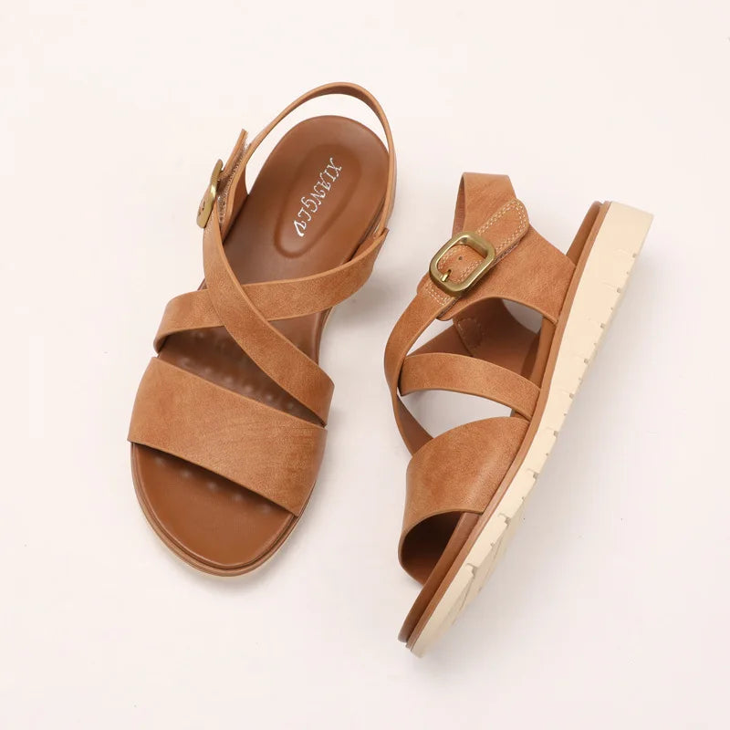 Summer Lightweight Single Strap Wedge Sandals for Women