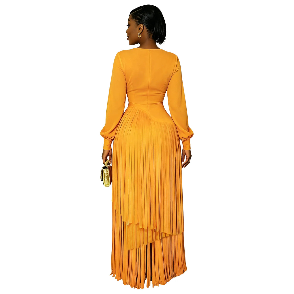 Elegant Long Sleeve African Dashiki Maxi Dress for Women