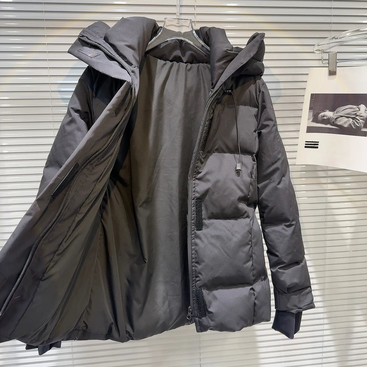 Warm Belted Hooded Winter Puffer Down Jacket for Women