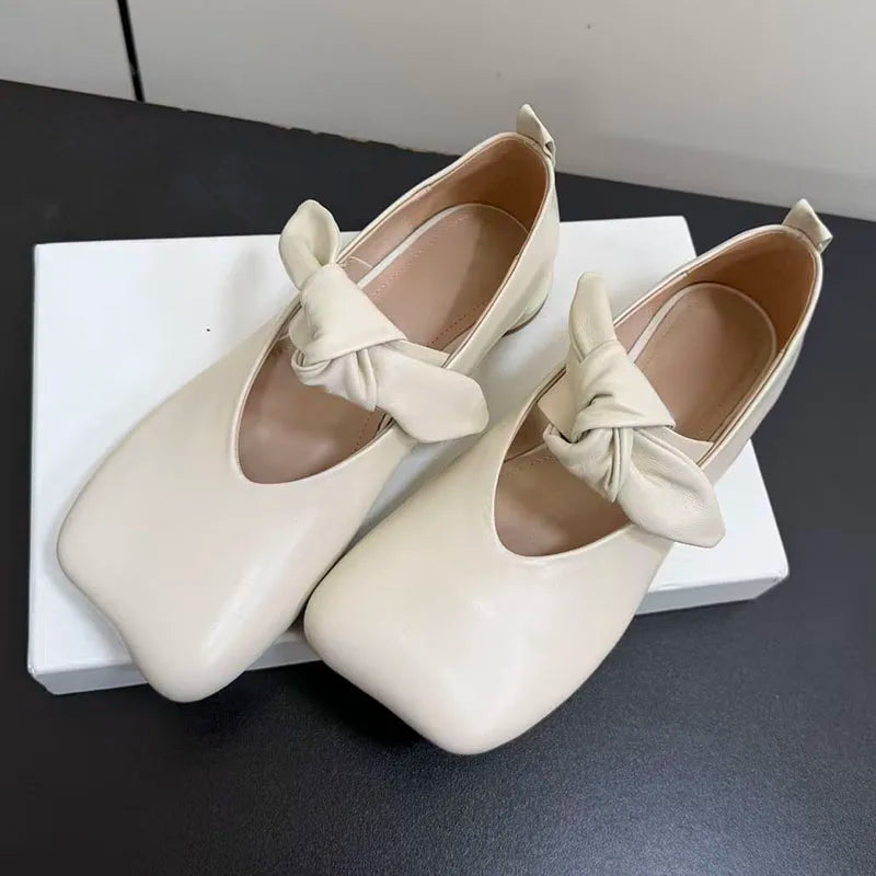 Butterfly Knot Mary Jane Flats
