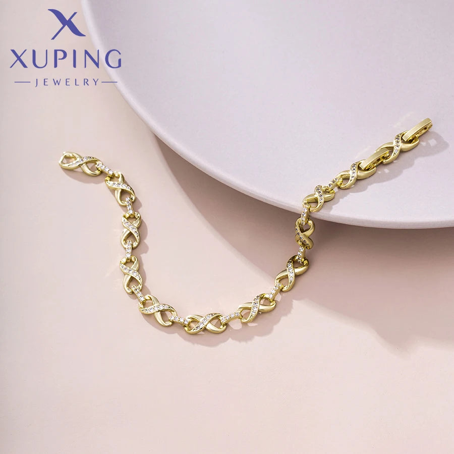Light Gold Snake Chain Charm Bracelet
