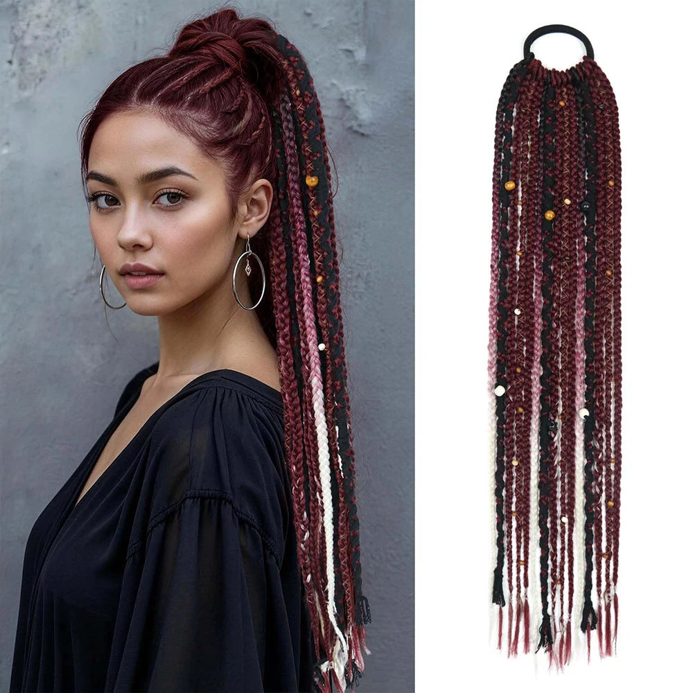 Handcrafted Boho Braided Ponytail Extension For Women