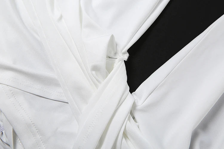 Ruched Irregular Backless Halter Tank Top for Women