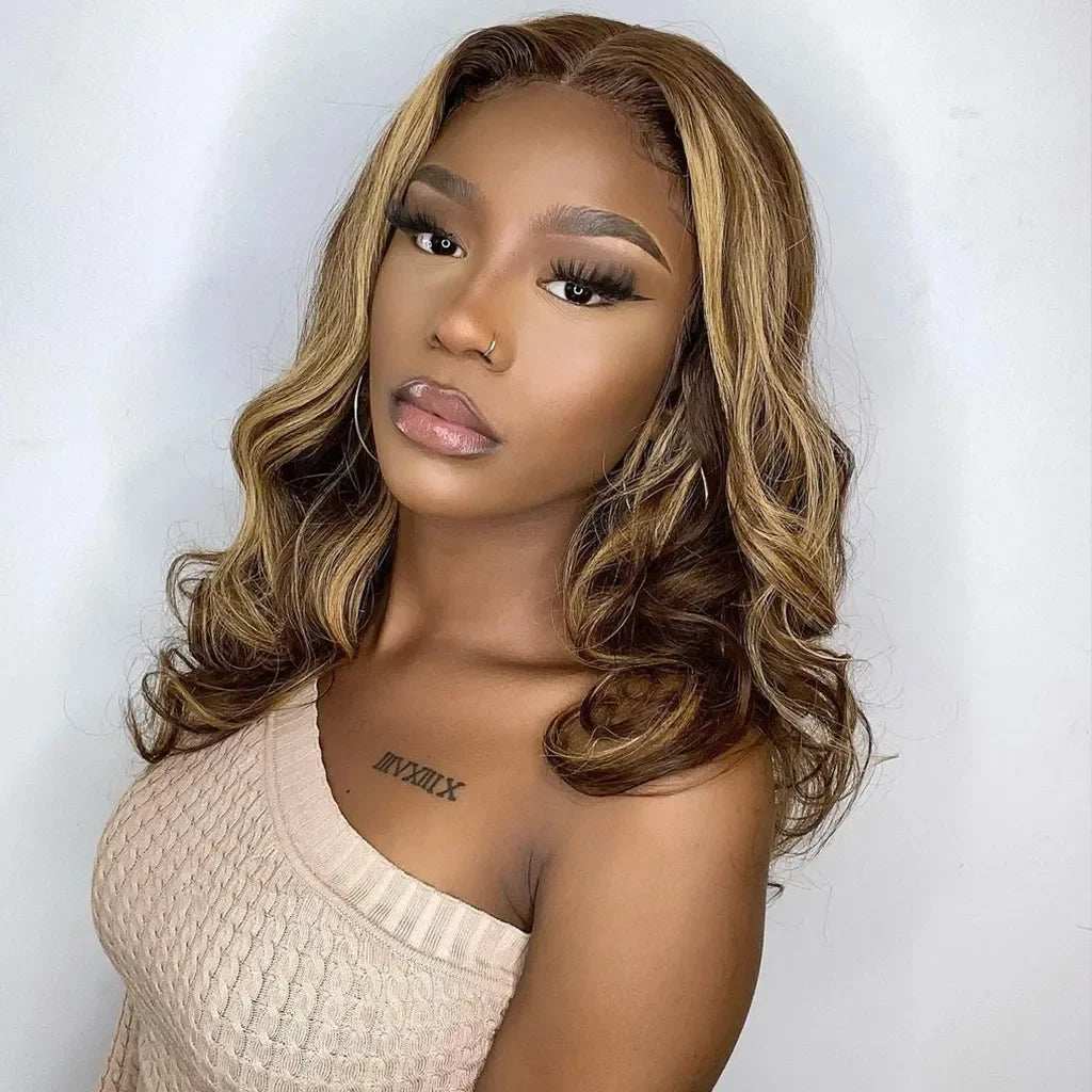 Short Body Wave Human Hair Bob Wig