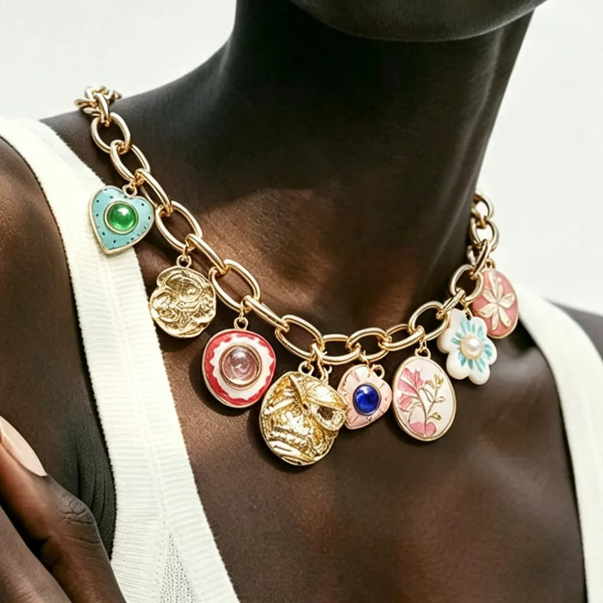 Medieval Enamel Jewelry Set