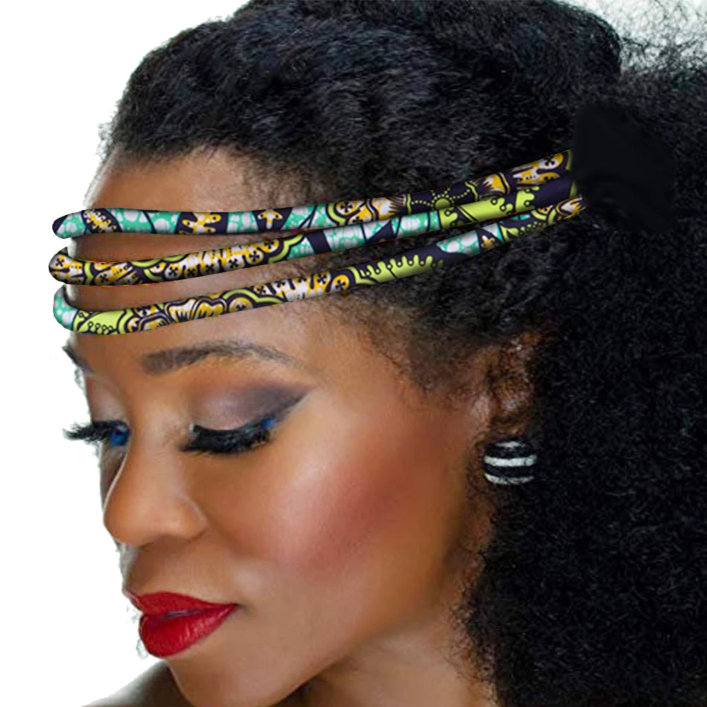 Colorful African Wax Print Handmade Headwrap for Women