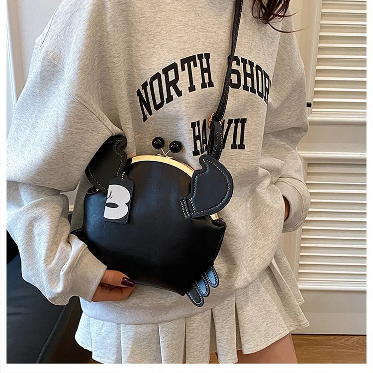 Crab Crossbody Handbag With Coin Purse