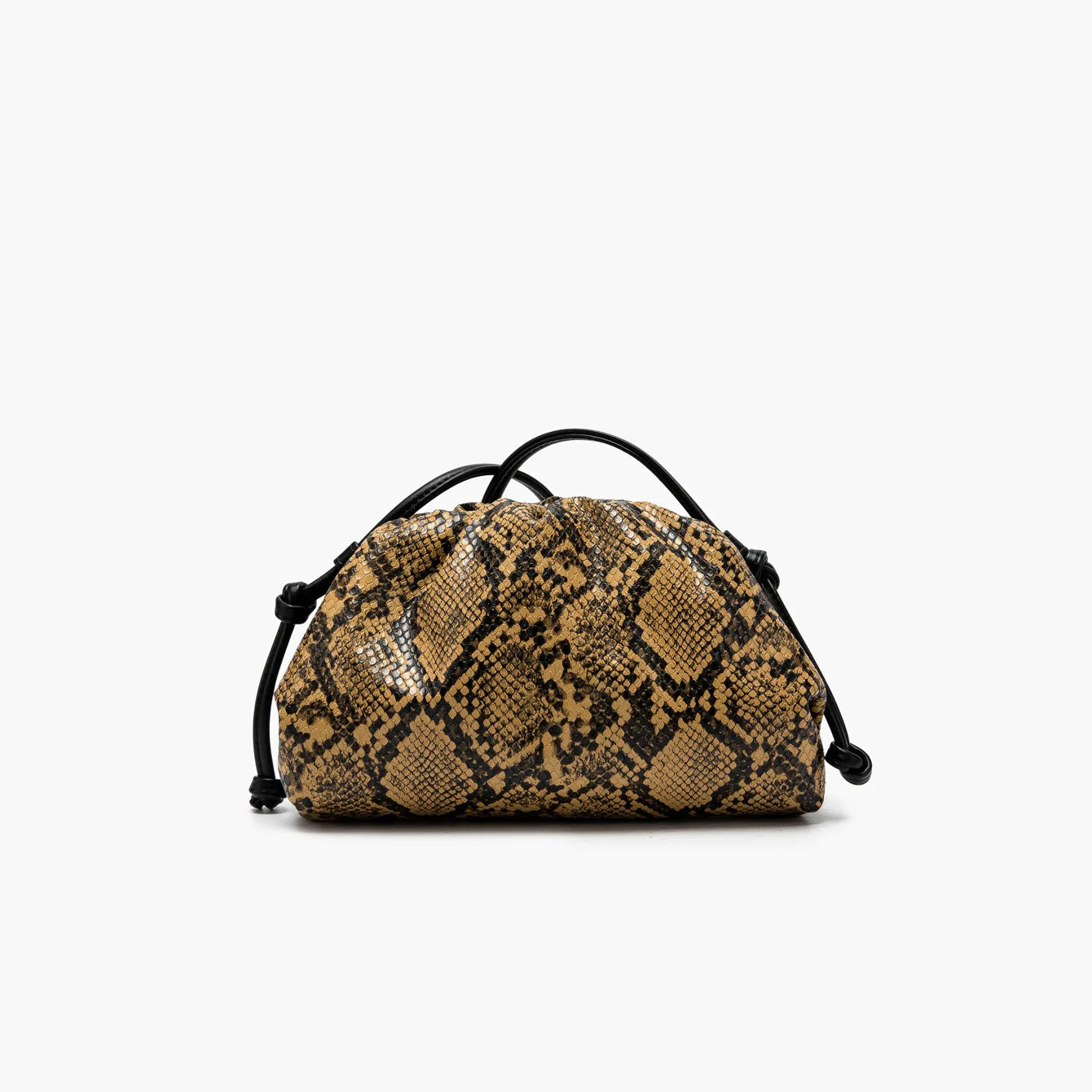 Elegant Ruched Serpentine Dumpling Shoulder Bag for Women