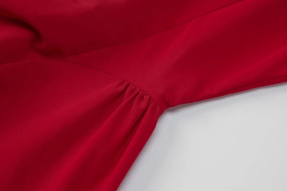 Solid Color Sleeveless Backless Dress with Waist Tie for Women