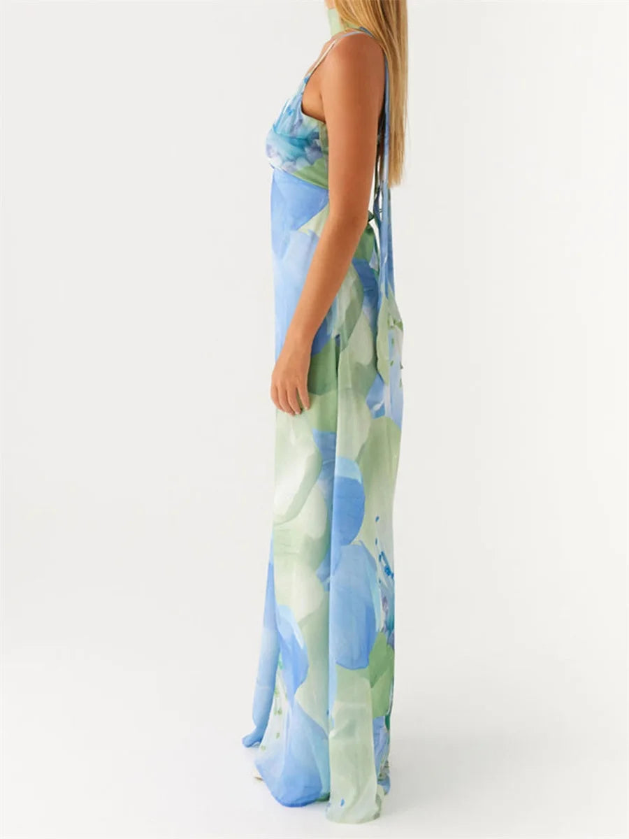 Stand Out in Style with Our Multi-color Halter Print Dress - Available in S, M, L, XL