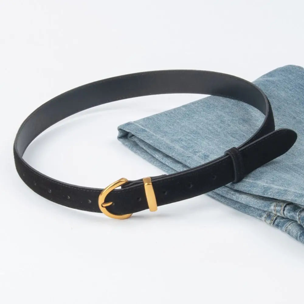 Retro Style Suede Belt